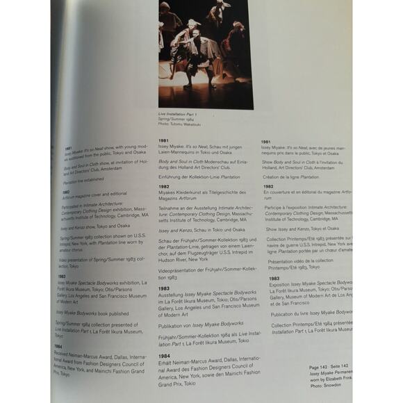 Issey Miyake by Mark Holborn 1995 Trade Paperback Taschen 1st. Edition - Picture 7 of 12
